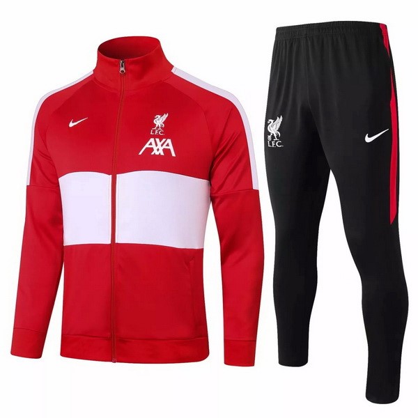 Trainingsanzug Liverpool 2020-21 Rote Weiß Schwarz